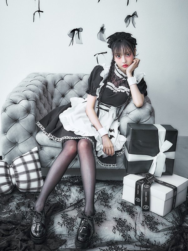 画像16: 【即日発送！】【ハロウィン】クラシックメイドワンピース 【コスプレ5点セット】[OF01]