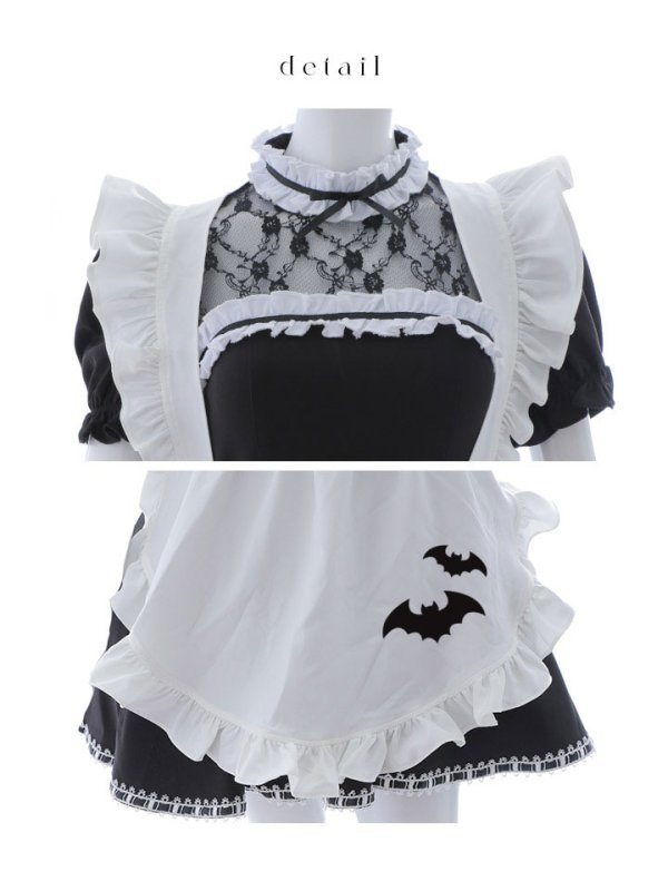 画像24: 【即日発送！】【ハロウィン】クラシックメイドワンピース 【コスプレ5点セット】[OF01]