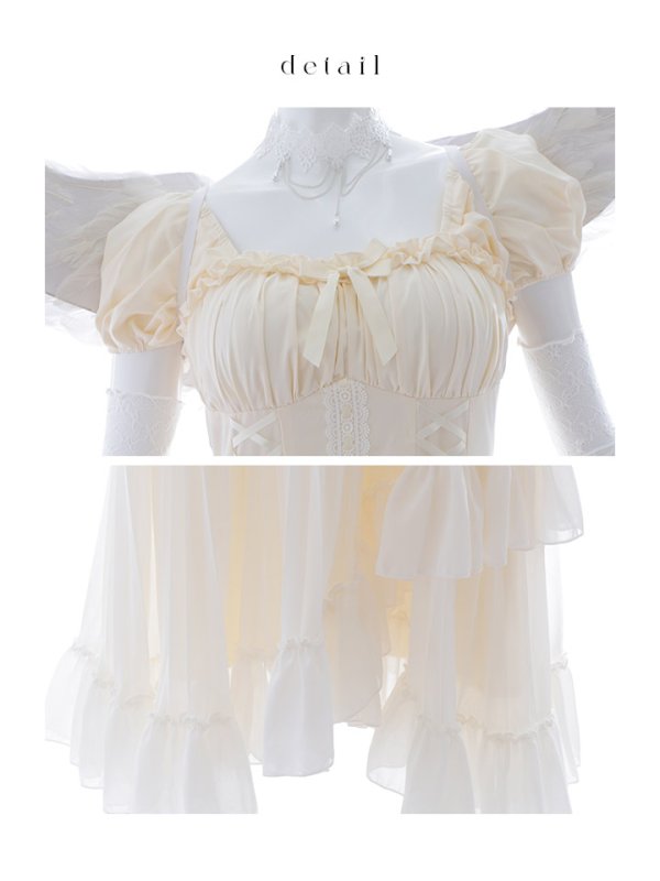画像18: 【SALE!!】【即日発送！】【ハロウィン】 天使プリーツスカートワンピ 【コスプレ5点セット】 【S-XLサイズ/１カラー】[HC03-H]