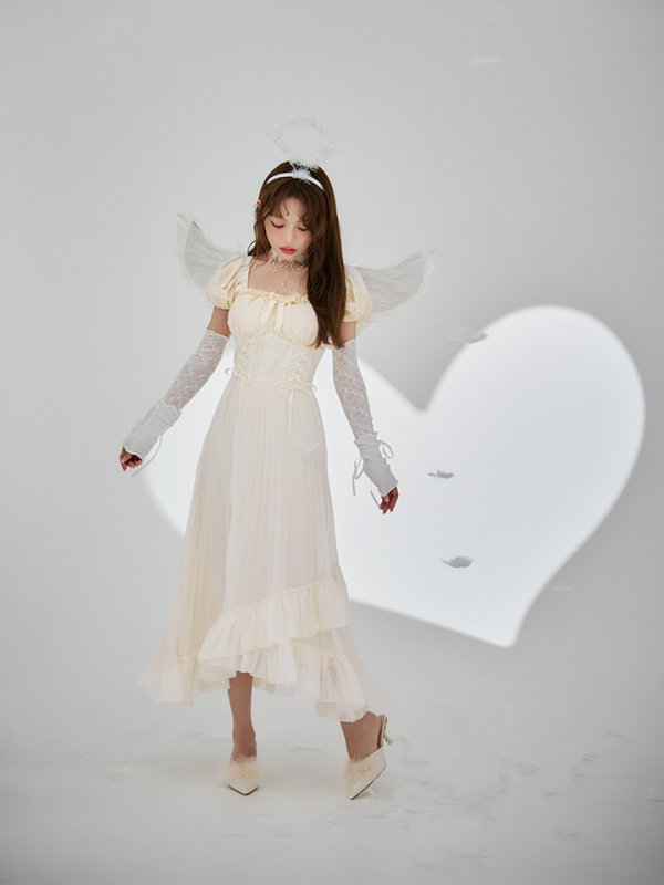 画像16: 【SALE!!】【即日発送！】【ハロウィン】 天使プリーツスカートワンピ 【コスプレ5点セット】 【S-XLサイズ/１カラー】[HC03-H]