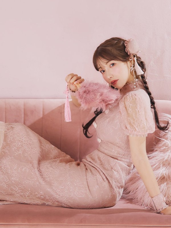 画像23: 【SALE!!】【ハロウィン】チャイナレースタイトワンピース 【コスプレ3点セット】 【S-Lサイズ/2カラー】(SE01YN)[OF01]