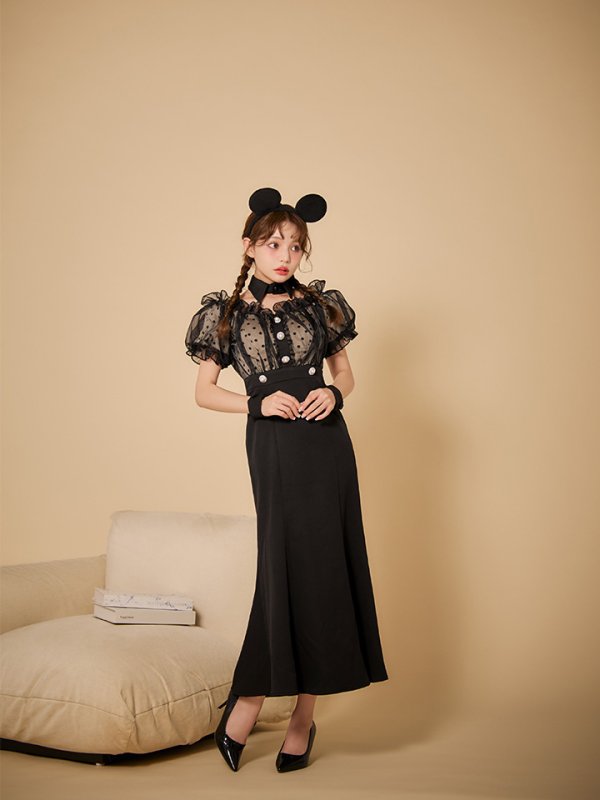 画像13: 【SALE!!】【即日発送！】【ハロウィン】マウスシアーマーメイドワンピース 【コスプレ4点セット】 【S-Lサイズ/1カラー】[HC03]