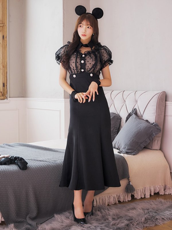 画像23: 【SALE!!】【即日発送！】【ハロウィン】マウスシアーマーメイドワンピース 【コスプレ4点セット】 【S-Lサイズ/1カラー】[HC03]