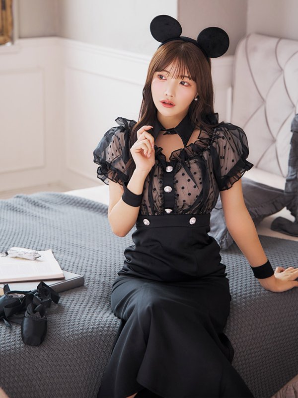 画像26: 【SALE!!】【即日発送！】【ハロウィン】マウスシアーマーメイドワンピース 【コスプレ4点セット】 【S-Lサイズ/1カラー】[HC03]