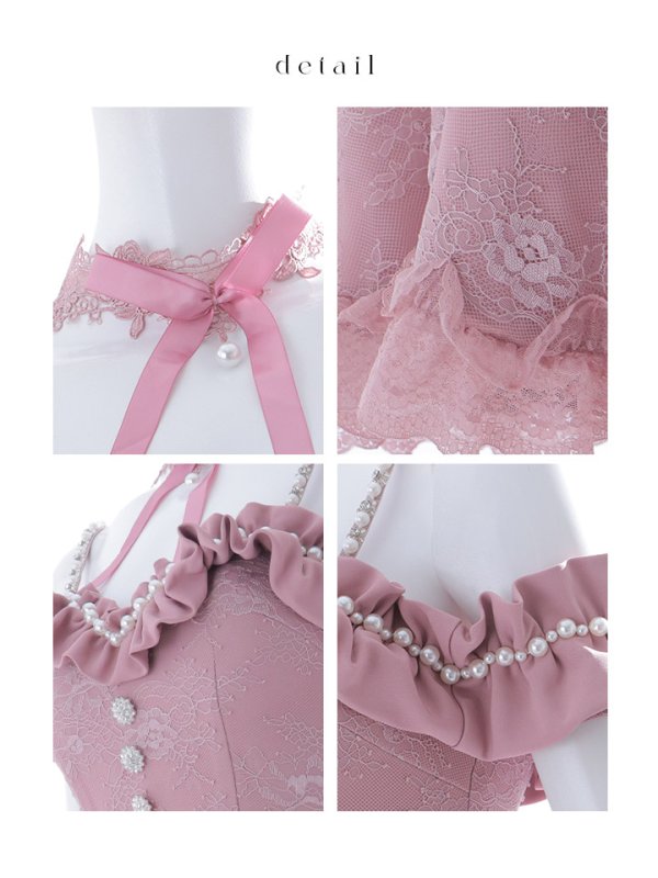 画像15: 【SALE!!】【即日発送！】【ハロウィン】 バニーショートインロングワンピース 【コスプレ5点セット】【XS-XLサイズ/2カラー】[OF04]