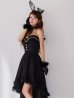画像18: 【ノベルティ対象】【即日発送！】【ハロウィン】 バニーショートインロングワンピース 【コスプレ5点セット】【XS-XLサイズ/2カラー】[OF01]