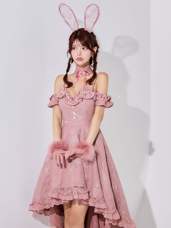 画像18: 【SALE!!】【即日発送！】【ハロウィン】 バニーショートインロングワンピース 【コスプレ5点セット】【XS-XLサイズ/2カラー】[HC03]