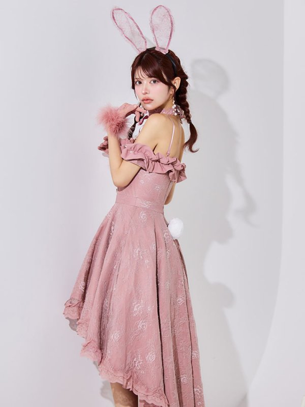 画像25: 【SALE!!】【即日発送！】【ハロウィン】 バニーショートインロングワンピース 【コスプレ5点セット】【XS-XLサイズ/2カラー】[HC03]