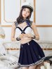 画像1: 【即日発送！】【ハロウィン】マリン/水兵セットアップ 【コスプレ6点セット】【XS-Lサイズ/1カラー】[YMT-B] (1)