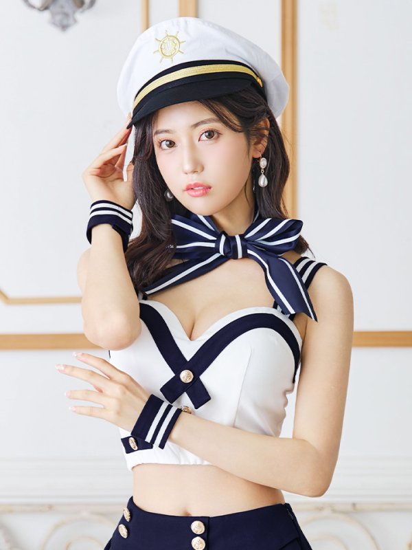 画像11: 【SALE!!】【即日発送！】【ハロウィン】マリン/水兵セットアップ 【コスプレ6点セット】【XS-Lサイズ/1カラー】[OF04]