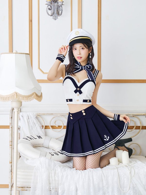 画像7: 【SALE!!】【即日発送！】【ハロウィン】マリン/水兵セットアップ 【コスプレ6点セット】【XS-Lサイズ/1カラー】[OF04]