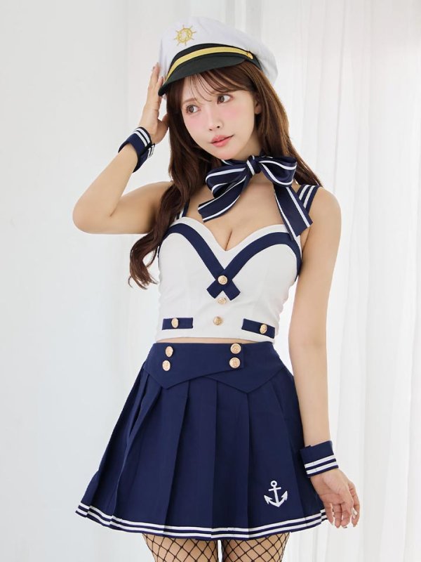 画像13: 【SALE!!】【即日発送！】【ハロウィン】マリン/水兵セットアップ 【コスプレ6点セット】【XS-Lサイズ/1カラー】[HC03]