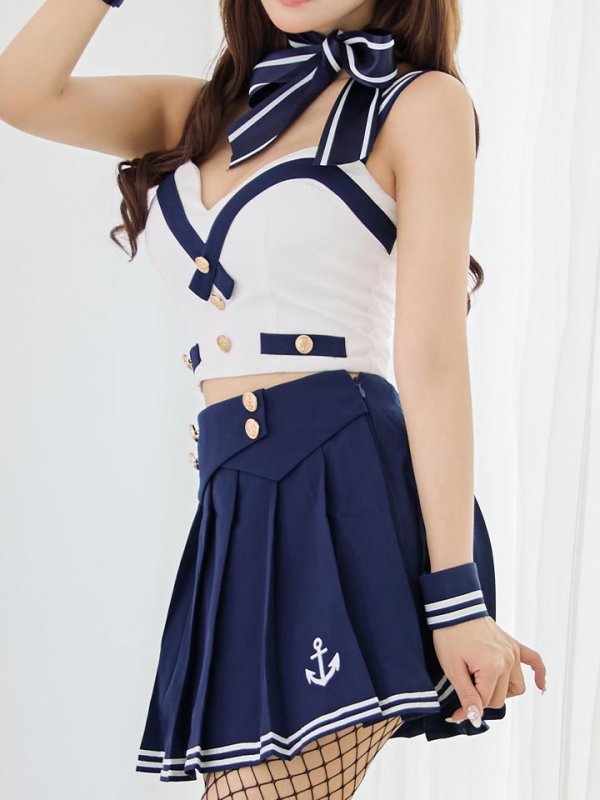 画像21: 【SALE!!】【即日発送！】【ハロウィン】マリン/水兵セットアップ 【コスプレ6点セット】【XS-Lサイズ/1カラー】[HC03]