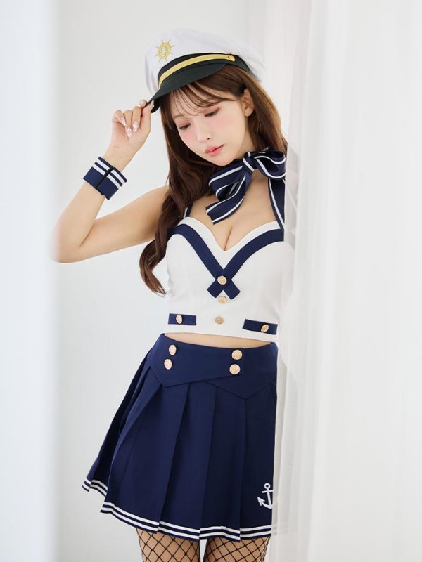 画像3: 【SALE!!】【即日発送！】【ハロウィン】マリン/水兵セットアップ 【コスプレ6点セット】【XS-Lサイズ/1カラー】[HC03]
