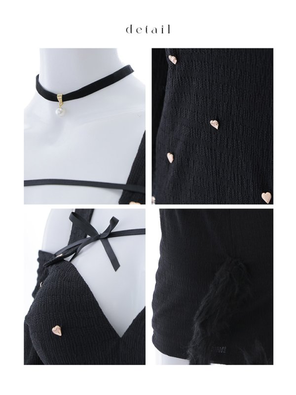 画像38: 【即日発送！】【ハロウィン】 黒猫ワンピース 【コスプレ4点セット】 【XS-XLサイズ/２カラー】[OF04]