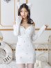 画像3: 【即日発送！】【ハロウィン】キャットスタッズオフショルワンピース 【コスプレ4点セット】【XS-XLサイズ/２カラー】[YMT]