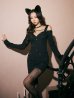 画像33: 【即日発送！】【ハロウィン】キャットスタッズオフショルワンピース 【コスプレ4点セット】【XS-XLサイズ/２カラー】[YMT]