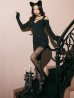 画像36: 【即日発送！】【ハロウィン】キャットスタッズオフショルワンピース 【コスプレ4点セット】【XS-XLサイズ/２カラー】[YMT]