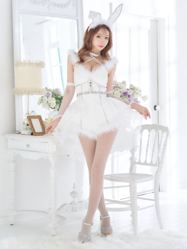 画像4: 【真優川咲コラボ】【即日発送！】【ハロウィン】セクシーバニーオールインワン【コスプレ6点セット】【XS-Lサイズ/1カラー】[OF04]