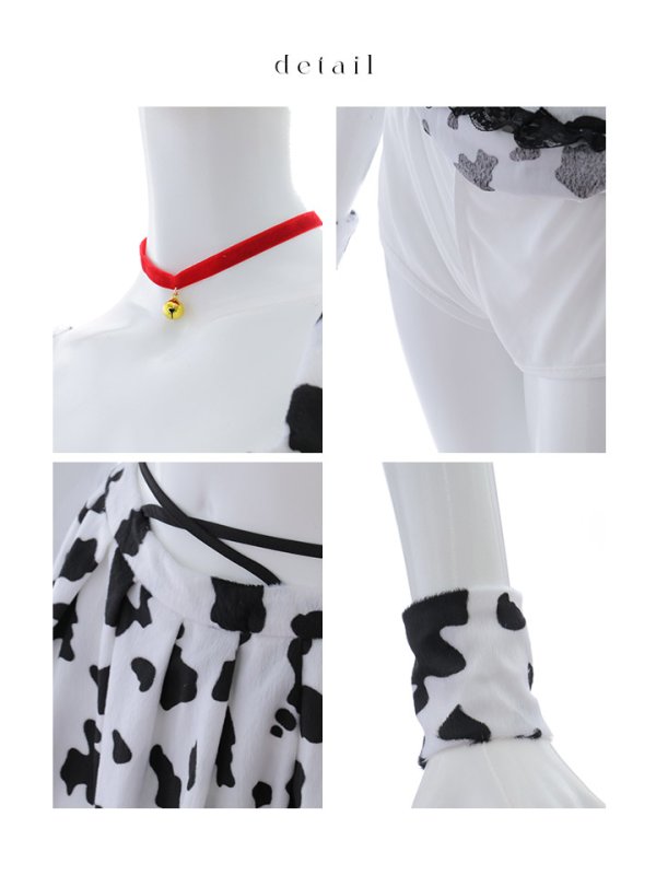 画像37: 【SALE!!】【即日発送！】【ハロウィン】カウスカートセットアップ 【コスプレ6点セット】【XS-Lサイズ/1カラー】[HC03]