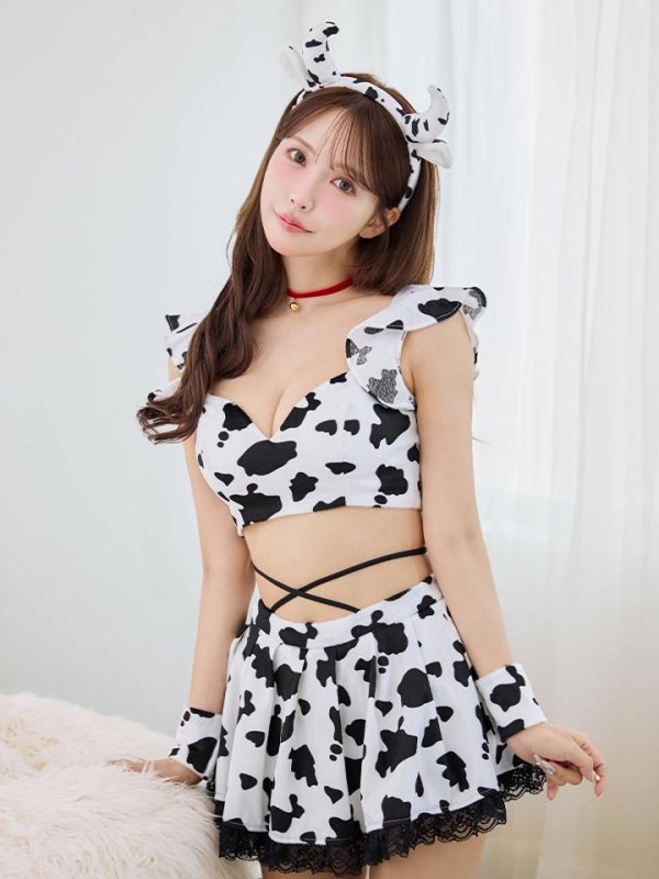 画像12: 【SALE!!】【即日発送！】【ハロウィン】カウスカートセットアップ 【コスプレ6点セット】【XS-Lサイズ/1カラー】[HC03]