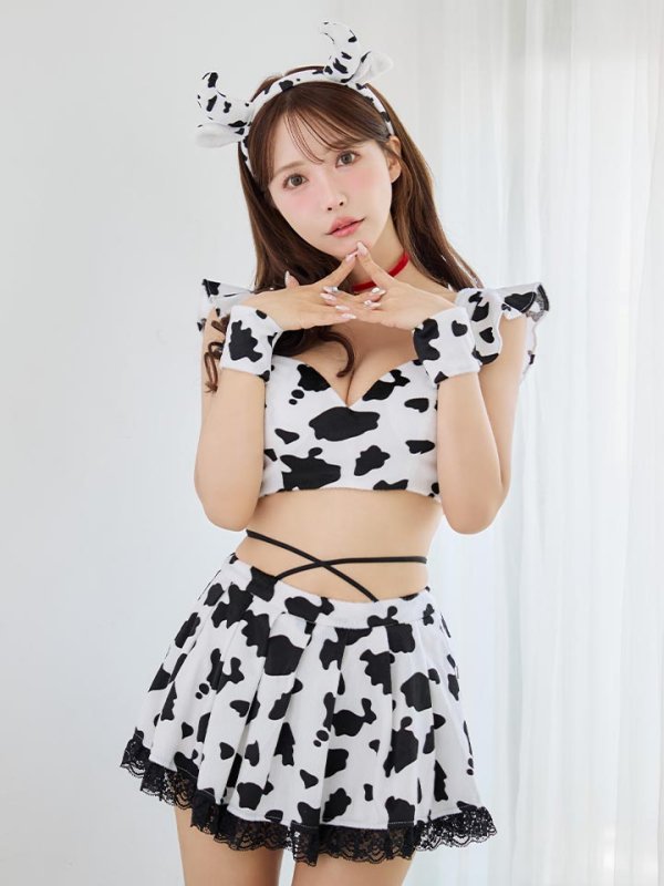 画像6: 【SALE!!】【即日発送！】【ハロウィン】カウスカートセットアップ 【コスプレ6点セット】【XS-Lサイズ/1カラー】[HC03]