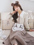 【SALE!!】【即日発送！】【ハロウィン】ベアメイドワンピース 【コスプレ4点セット】 【S-XLサイズ/1カラー】[HC03]