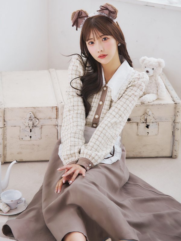 画像9: 【SALE!!】【即日発送！】【ハロウィン】ベアメイドワンピース 【コスプレ4点セット】 【S-XLサイズ/1カラー】[OF01]