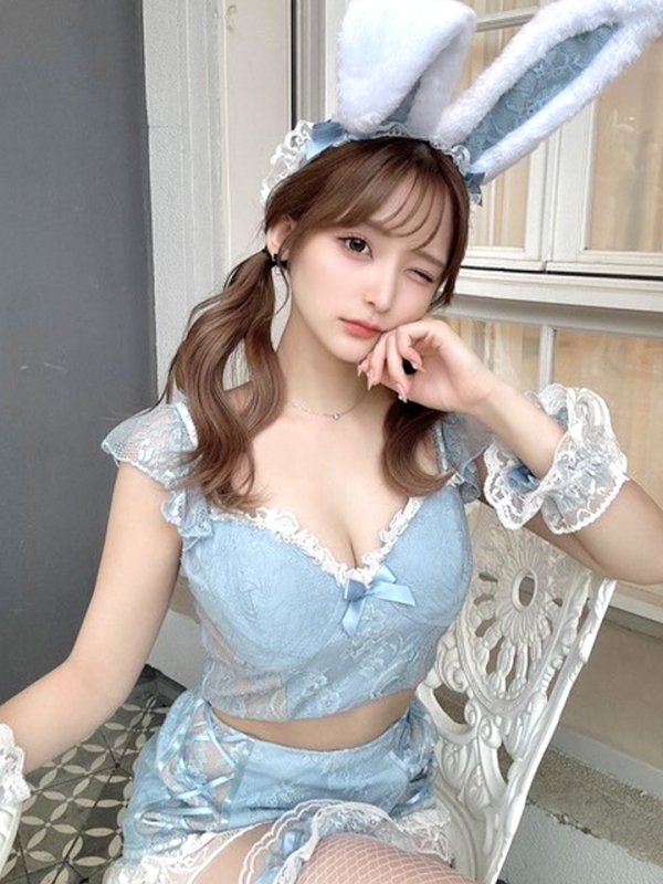 画像3: 【SALE!!】【即日発送！】【ハロウィン】 総レースバニーフリルセットアップ【コスプレ7点セット】【XS-Lサイズ/3カラー】[HC03]