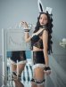 画像4: 【即日発送！】【ハロウィン】 総レースバニーフリルセットアップ【コスプレ7点セット】【XS-Lサイズ/3カラー】[YMT]