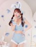 画像5: 【即日発送！】【ハロウィン】 総レースバニーフリルセットアップ【コスプレ7点セット】【XS-Lサイズ/3カラー】[YMT]