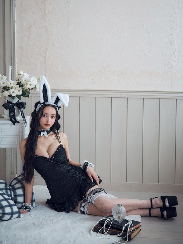 画像26: 【SALE!!】【即日発送！】【ハロウィン】 総レースバニーミニマーメイドワンピ【コスプレ6点セット】【XS-Lサイズ/3カラー】[OF04]