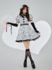 画像15: 【一部予約商品 / 9月上旬発送予定】【送料無料！】【ハロウィン】アームウォーマー付きフレアスカートチャイナ 【コスプレ5点セット】 【S-XLサイズ/4カラー】[OF03]