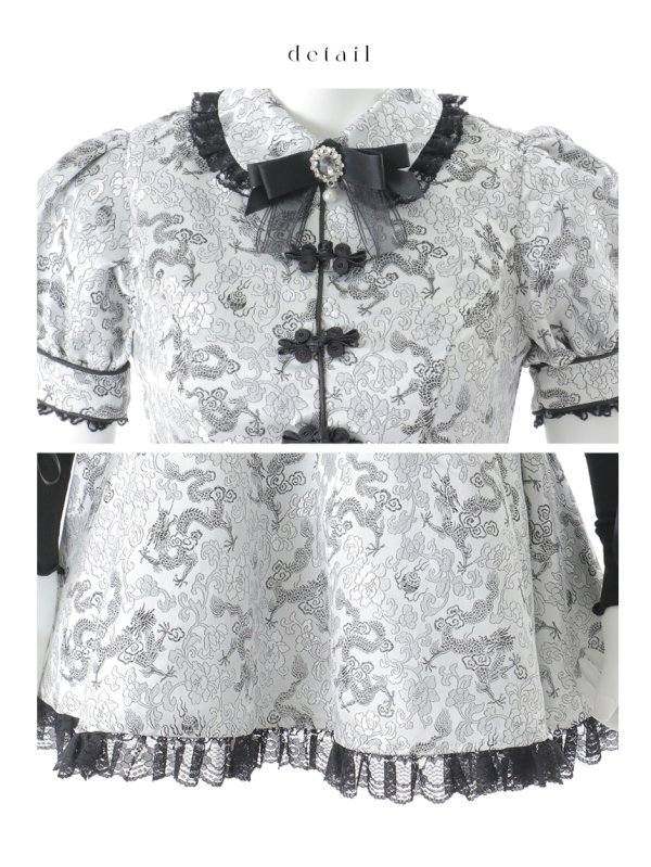 画像34: 【ハロウィン】アームウォーマー付きフレアスカートチャイナ 【コスプレ5点セット】 【S-XLサイズ/4カラー】[HC03]