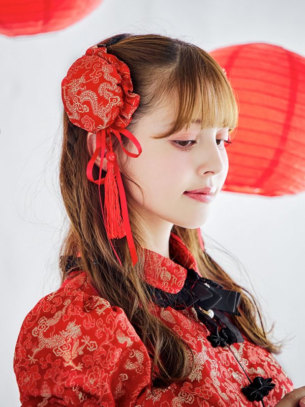 画像16: 【ハロウィン】アームウォーマー付きフレアスカートチャイナ 【コスプレ5点セット】 【S-XLサイズ/４カラー】[OF04]