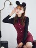画像2: 【即日発送！】【ハロウィン】マウスミニワンピ 【コスプレ3点セット】【S-XLサイズ/1カラー】[YMT] (2)