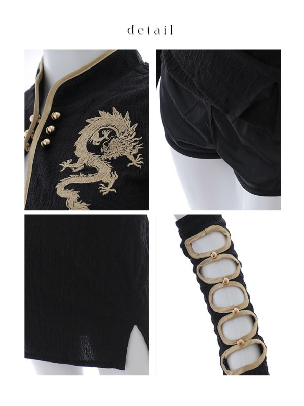 画像29: 【ハロウィン】ドラゴンプリントチャイナセットアップ 【コスプレ5点セット】【XS-Mサイズ/1カラー】ドラゴンプリントチャイナドレス 【コスプレ3点セット】【XS-Lサイズ/1カラー】(SE01YN)[OF01]