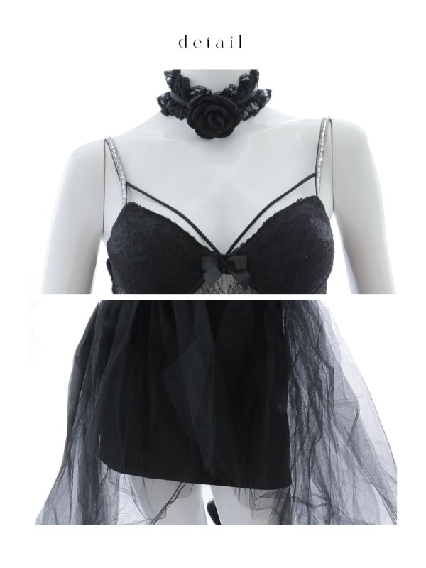 画像16: 【SALE!!】【即日発送！】【ハロウィン】チュールキャミワンピース 【コスプレ4点セット】【XS-Mサイズ/1カラー】[OF04]