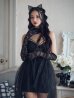 画像1: 【即日発送！】【ハロウィン】チュールキャミワンピース 【コスプレ4点セット】【XS-Mサイズ/1カラー】[YMT] (1)