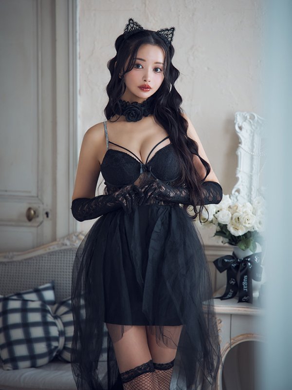 画像11: 【SALE!!】【即日発送！】【ハロウィン】チュールキャミワンピース 【コスプレ4点セット】【XS-Mサイズ/1カラー】[OF04]