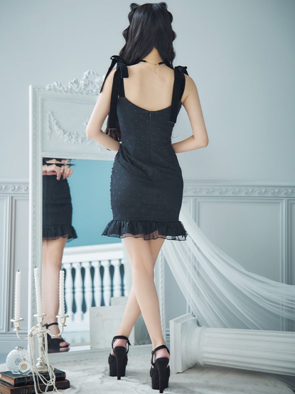 画像16: 【SALE!!】【ハロウィン】ドットレースベビードールワンピース 【コスプレ3点セット】【XS-Lサイズ/1カラー】[OF01]