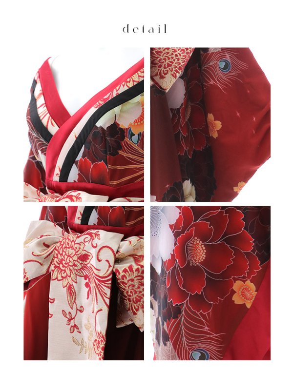 画像40: 【即日発送！】【ハロウィン】花魁ショートインロングワンピース 【コスプレ】【S-XLサイズ/2カラー】[HC03]