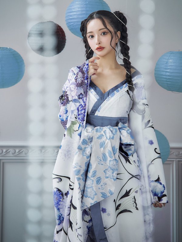 画像10: 【即日発送！】【ハロウィン】花魁ショートインロングワンピース 【コスプレ】【S-XLサイズ/2カラー】[HC03]