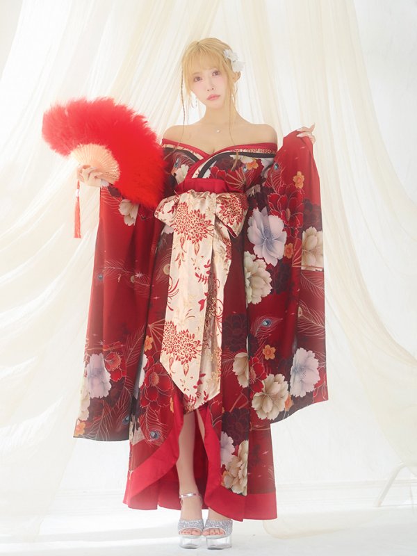 画像11: 【即日発送！】【ハロウィン】花魁ショートインロングワンピース 【コスプレ】【S-XLサイズ/2カラー】[HC03]