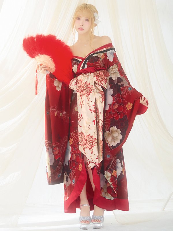 画像3: 【即日発送！】【ハロウィン】花魁ショートインロングワンピース 【コスプレ】【S-XLサイズ/2カラー】[HC03]