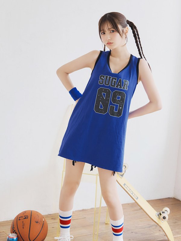 画像12: 【SALE!!】【即日発送！】【ハロウィン】バスケガール 【コスプレ3点セット】 【FREEサイズ/2カラー】[OF01]