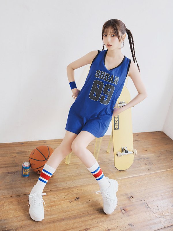 画像15: 【SALE!!】【即日発送！】【ハロウィン】バスケガール 【コスプレ3点セット】 【FREEサイズ/2カラー】[OF01]