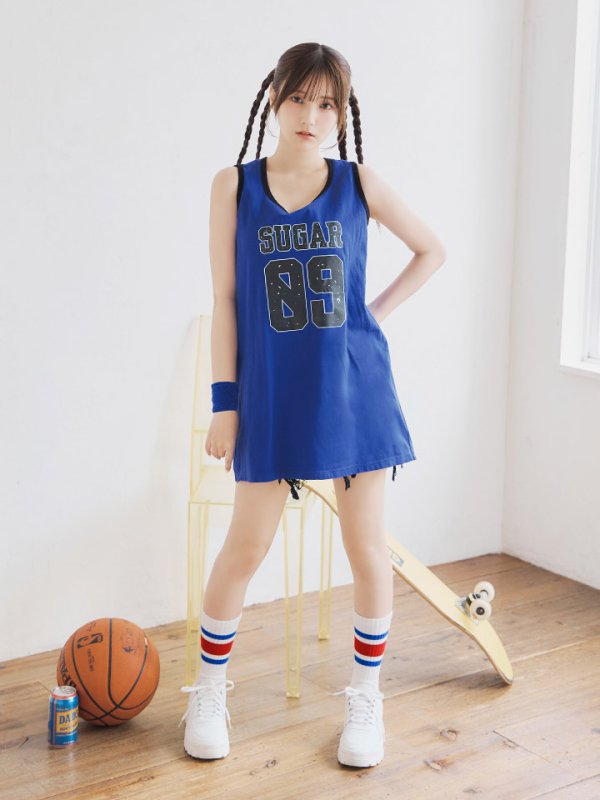 画像4: 【SALE!!】【即日発送！】【ハロウィン】バスケガール 【コスプレ3点セット】 【FREEサイズ/2カラー】[OF01]