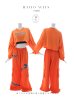 画像21: 【即日発送！】【ハロウィン】オレンジ囚人長袖Tシャツセット 【コスプレ3点セット】【S-XLサイズ/1カラー】[YMT]