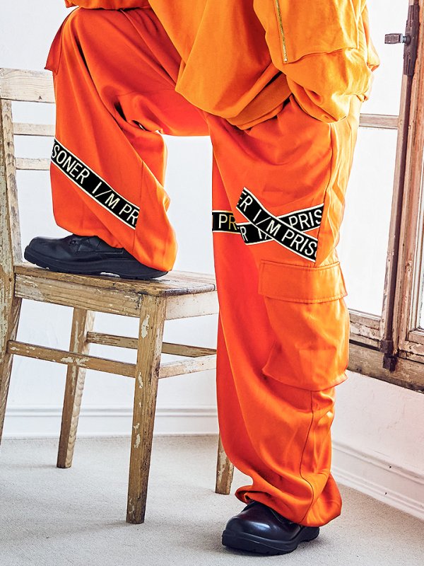 画像13: 【SALE!!】【即日発送！】【ハロウィン】 オレンジ囚人トレーナーセット 【コスプレ2点セット】【XXLサイズ/1カラー】(OF0106-SV)[OF01]